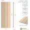 Ekena Millwork Rustic Three Board Joined Board-n-Batten Smooth Faux Wood Shutters w/No Batten, 16 1/2W x 38H, PR SHUBJN16X38SMPR - alternate 5